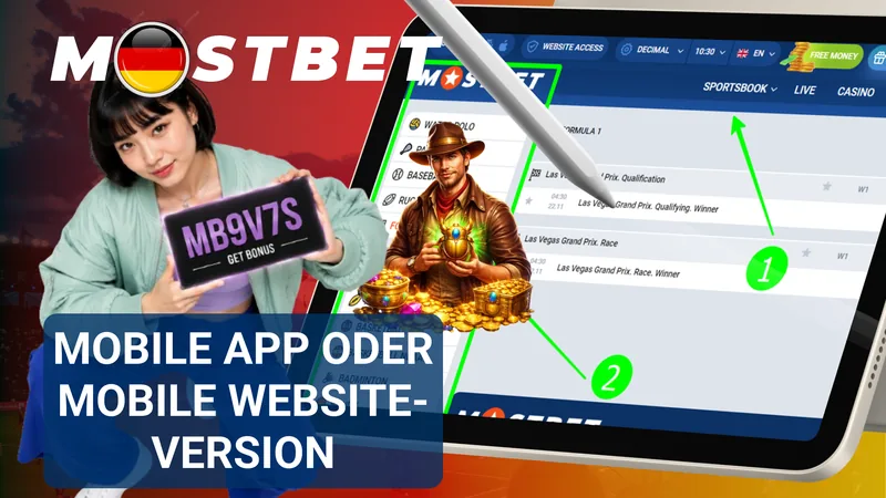 Vergleich von Mostbet App und mobiler Website