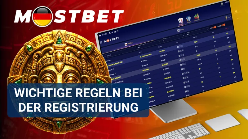 Regeln für die Registrierung bei MostBet