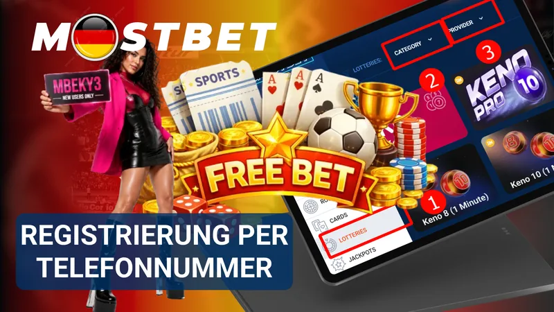 MostBet-Registrierung per Telefonnummer