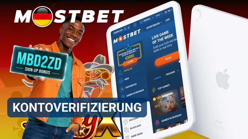 Identitätsprüfung für das MostBet-Konto