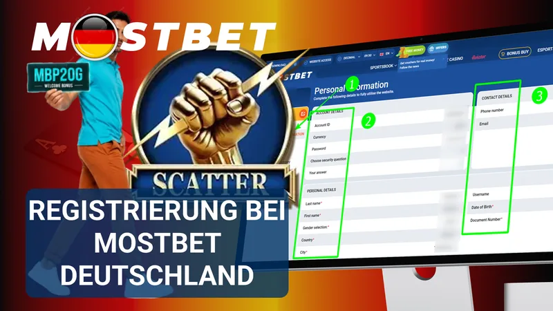 Registrierung bei MostBet für Spieler aus Deutschland